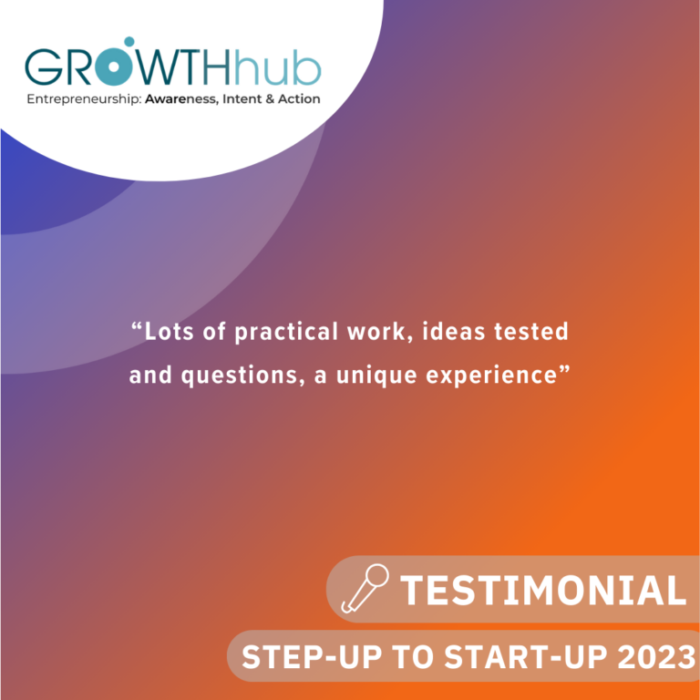 Step-Up to Start-Up 2023 testimonial