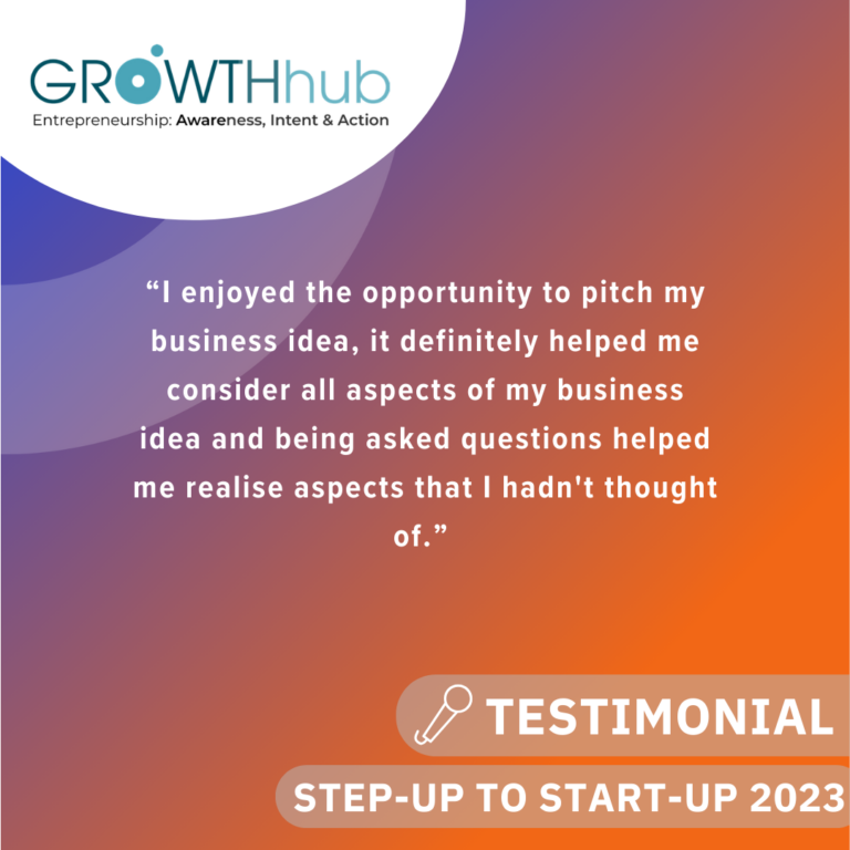 Step-Up to Start-Up 2023 testimonial