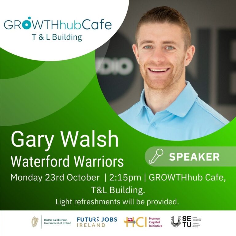 Gary Walsh guest speaker poster